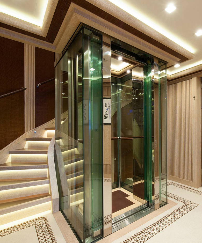 Thang máy tải hàng 500kg tích hợp thang máy gia đình